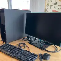 Kit Gaming PC Lenovo GTX 1080 + Écran, clavier, souris sans fil