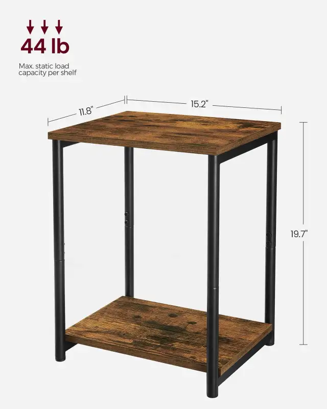 VASAGLE Industrial Side Tables – Set of 2 in Other Tables in Oshawa / Durham Region - Image 3