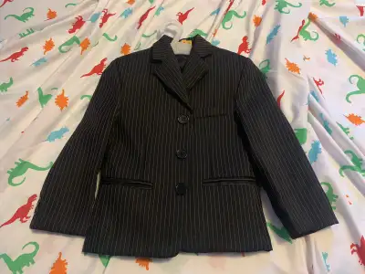 Boy's Black pinstripe 3-piece suit (2T), View more