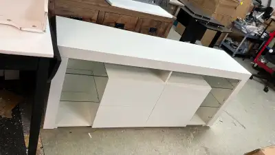 TV Stand with LED Lights for TVs up to 55", High Gloss TV Cabine, View more
