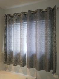 2 Curtain Panels + Curtain Rod