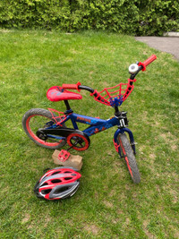 Vélo pour enfant + casque 