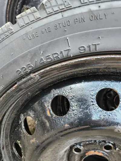 Wheels with sensors tires have lots of life left call or text me 7055625310