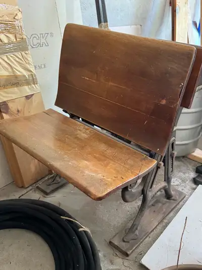 Priceless! Rare dated student desk, View more