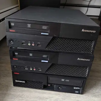 3 Office PC Computer Towers - Lenovo Thinkcentre for only $100, View more