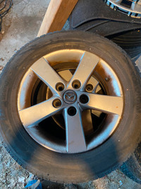 Mazda 3 15 inch aluminum rims and tires