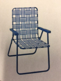 **set of 4 lawn chairs - almost new