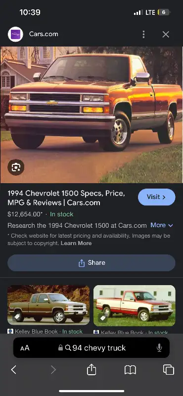 ISO 88-98 Chevy truck