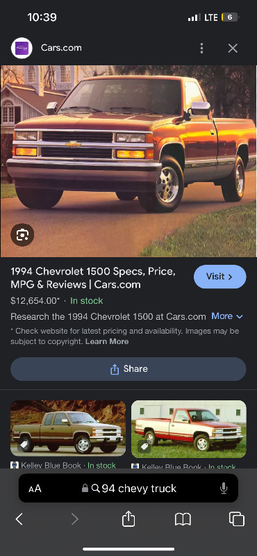 ISO 88-98 Chevy truck in Cars & Trucks in Charlottetown