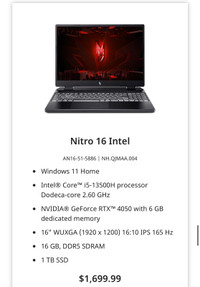 Acer Nitro 16 