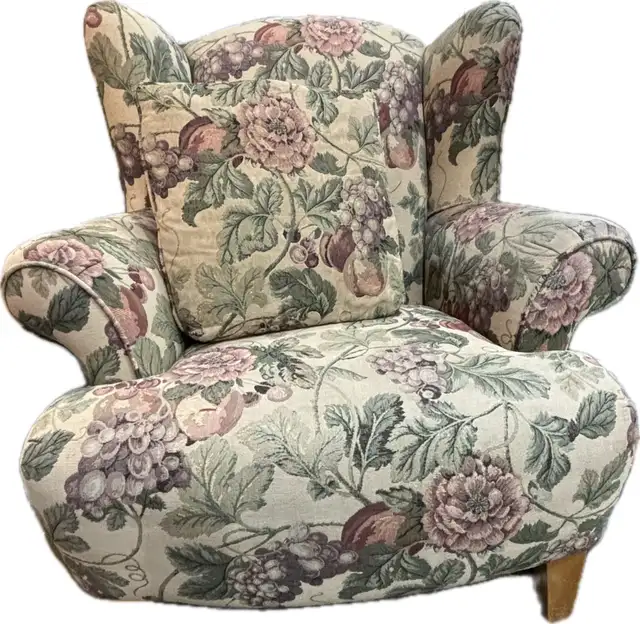 Wing Back Chair - custom tapestry in Chairs & Recliners in City of Toronto - Image 2