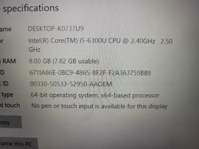 Laptop Lenovo Thinkpad - T460s in Laptops in City of Toronto - Image 6