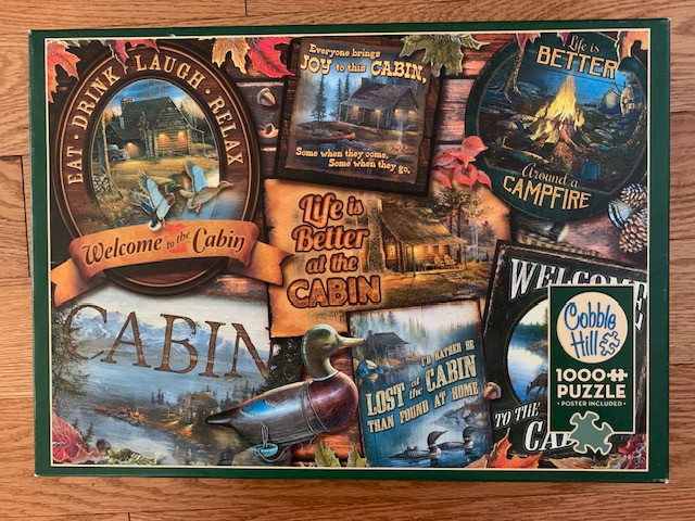 Cobble Hill Cabin Signs Puzzle ( 1000 pieces ) in Hobbies & Crafts in City of Halifax