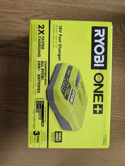 BNIB - Ryobi 18V Fast Charger, View more