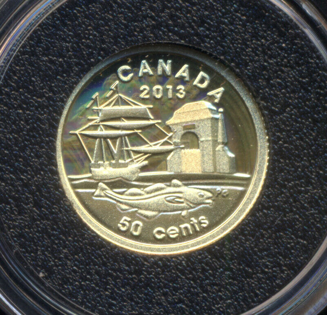 2013 Proof 50-Cent 'Louisbourg' 1/25 oz Gold .9999 Fine in Arts & Collectibles in City of Toronto