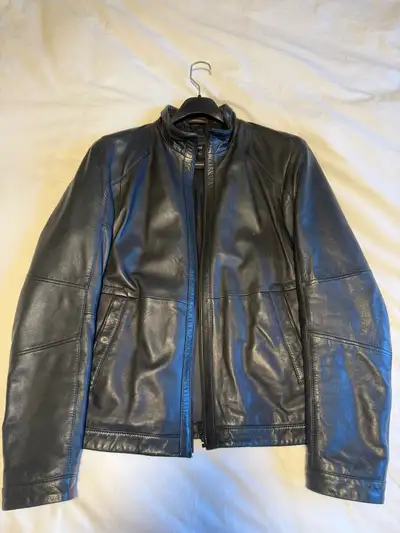 Hugo Boss Men’s Leather Coat (Size L) – Premium Quality, View more