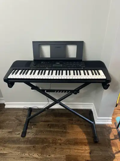 Yamaha PSR-E273 61 Electronic Keyboard + Stand, View more