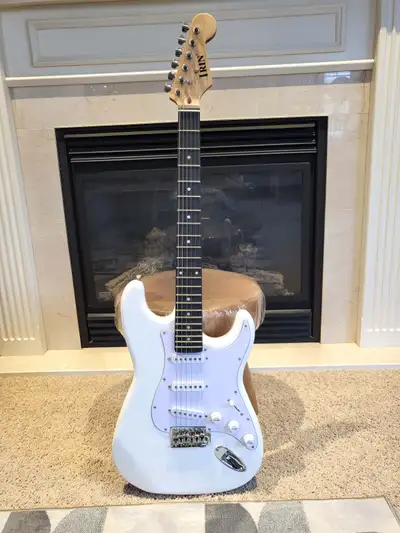 Brand New White Electric Guitar – Strat Style with package, View more