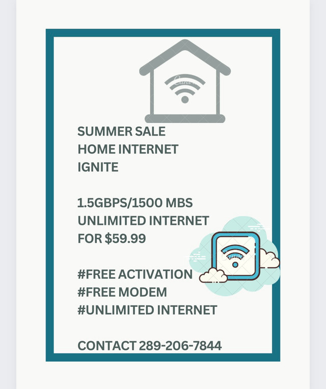 SUPER FAST HOME INTERNET 1.5GBPS in General Electronics in North Bay