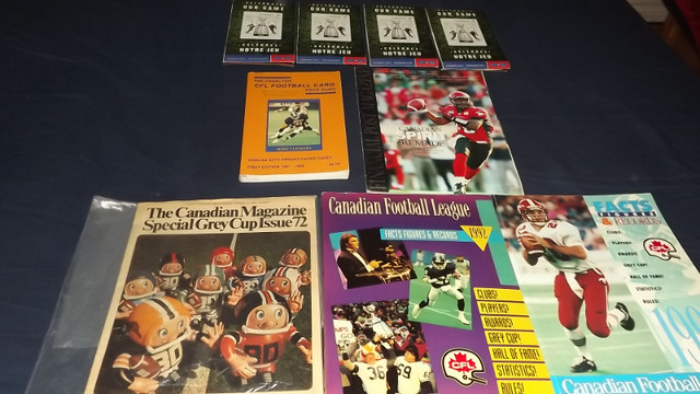8 VARIOUS VINTAGE CFL GUIDES & PROGRAMS BUNDLE DEAL1972-2012 in Arts & Collectibles in City of Toronto - Image 4