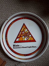 Blatz beer tray stained glass logo - Milwaukee, WI - early 80's?