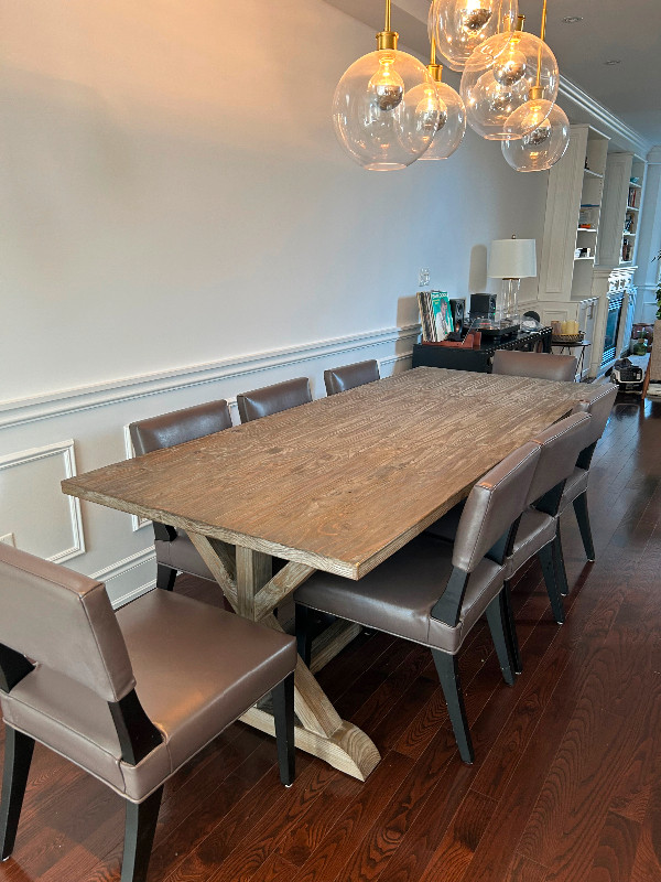 Wooden dining table and chairs. Urban Barn. in Dining Tables & Sets in City of Toronto