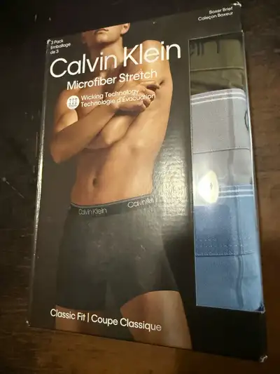 NEW: Small Calvin Klein Mens Microfiber Stretch Boxer Briefs, View more