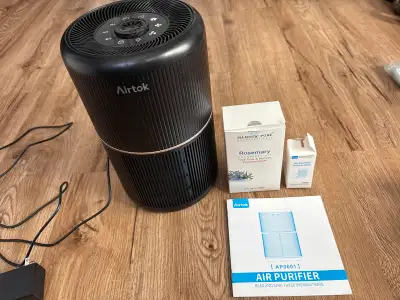 Airtok air purifier comes with rosemary oil and aroma pads.