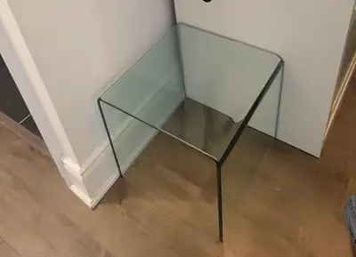 glass side table, View more