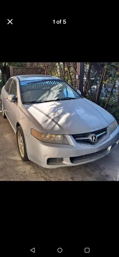 Acura TSX 2005. Leather interior. Driven by me for about 10 years. It has been sitting for a little...