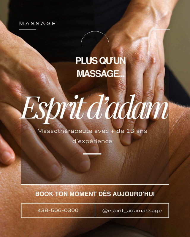 Massage relaxant et apaisant à domicile– Métro Henri-Bourassa dans Santé et besoins spéciaux  à Ville de Montréal