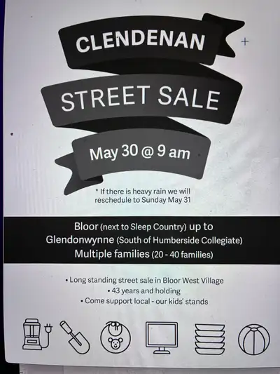 Clendenan Street Sale - Bloor West Village - May 30, View more