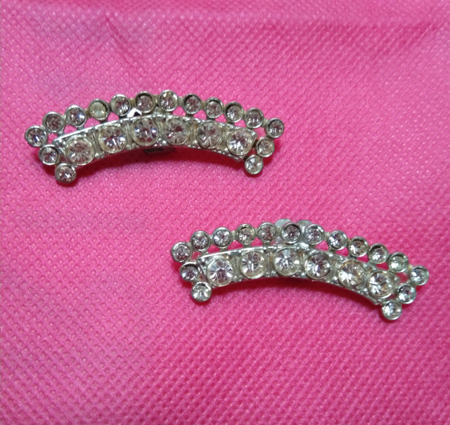 Vintage Rhinestone Shoe Clips in Jewellery & Watches in Oakville / Halton Region