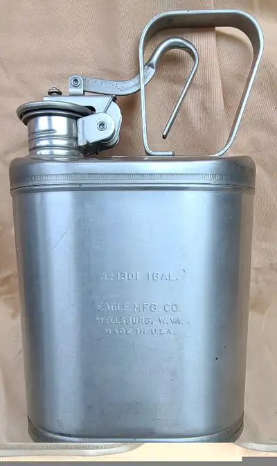Eagle 1301 Safety Can, Stainless Steel - 1 Gallon, View more