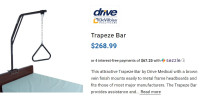 Trapeze Bar - Rarely Used