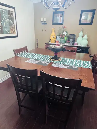 Solid wood dining table, View more