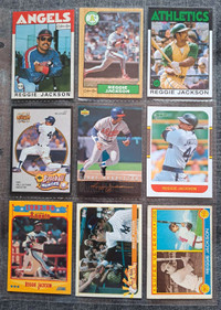 Reggie Jackson baseball cards 