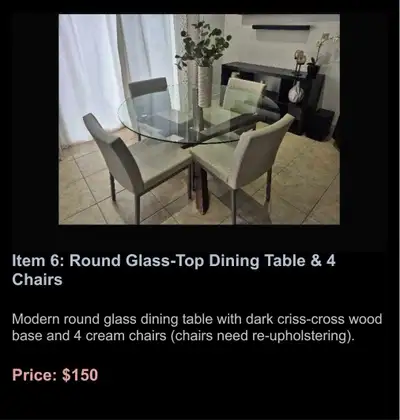 5 piece dining set, View more