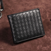 【BNIB】Lambskin Leather Weave Unisex Wallet bag