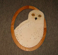 Intarsia Artwork - Snowy Owl