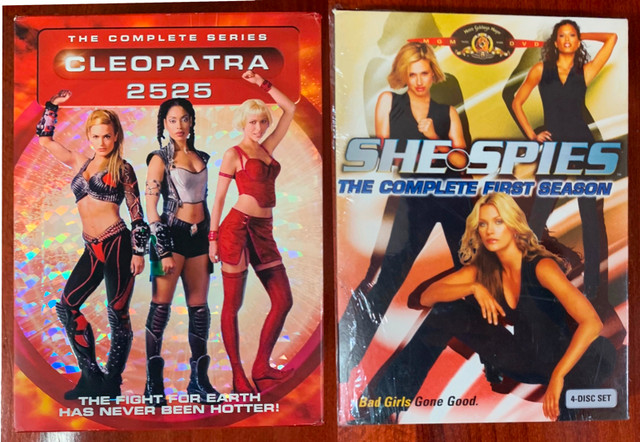 CLEOPATRA 2525 Complete Series + SHE SPIES season 1 DVD box sets