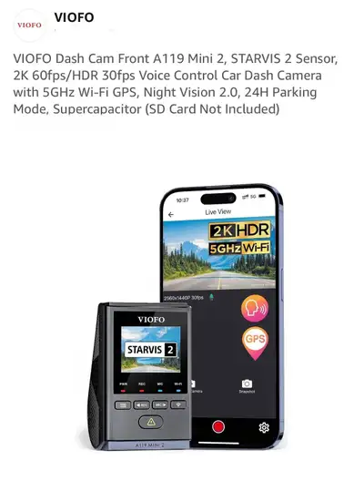 VIOFO A119 Mini 2 Dash Cam, View more