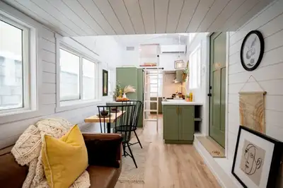 Teacup Tiny Home For Sale — The Stella | 380 sq.ft. | Sleeps 4+ | Tiny Home RV Featured on Tiny Hous...