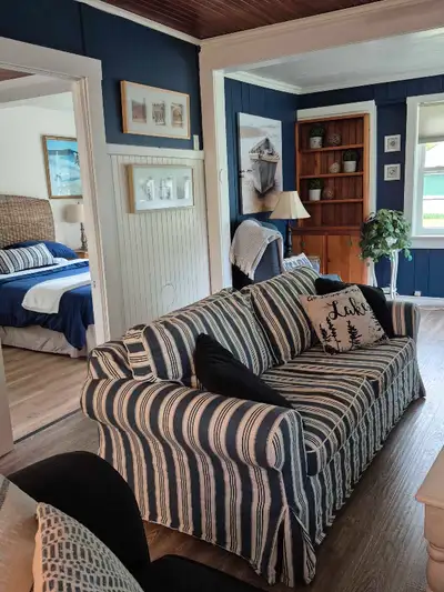 Everything you need for a relaxing beach vacation. 3 bedrooms, 1 and a half baths, living/dining roo...
