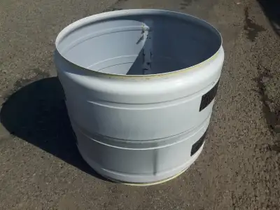 Dryer drum fire ring without a bottom 22" H X 26"W