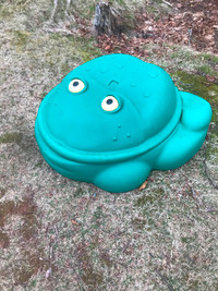 Green frog sandbox