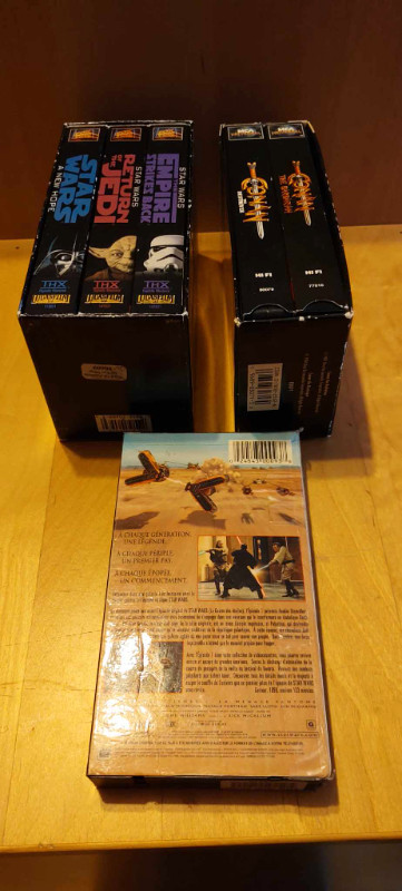 VHS- Conan box, Star Wars trilogy box and Phantom Menace vhs lot dans CD, DVD et Blu-ray  à Ouest de l’Île - Image 2