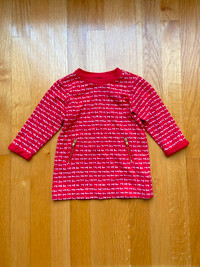 Baby Red "Love" Dress, 6-12 months