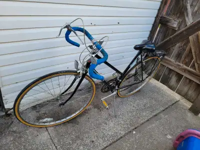This bike has new tires and runs like a champ . Great nostalgia. With rear carrier.
