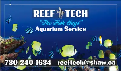 Reef Tech Aquarium Service " The Fish Guys" is the leading provider in aquarium care in Edmonton. We...